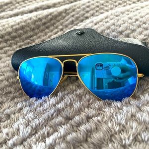 Ray Ban Mirror Aviator Sunglasses